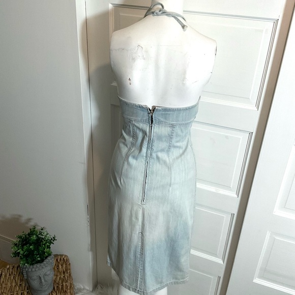 ‼️RARE VINTAGE GUESS HALTER DRESS‼️ - Picture 6 of 13